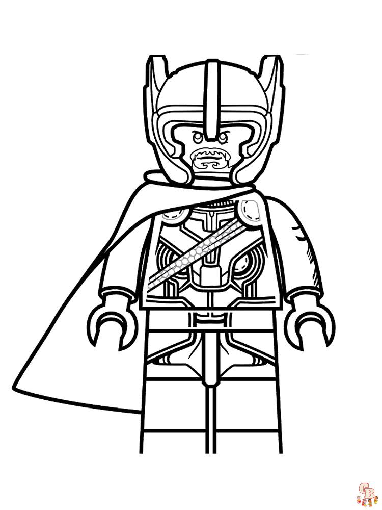 Lego Avengers Coloring Pages 2