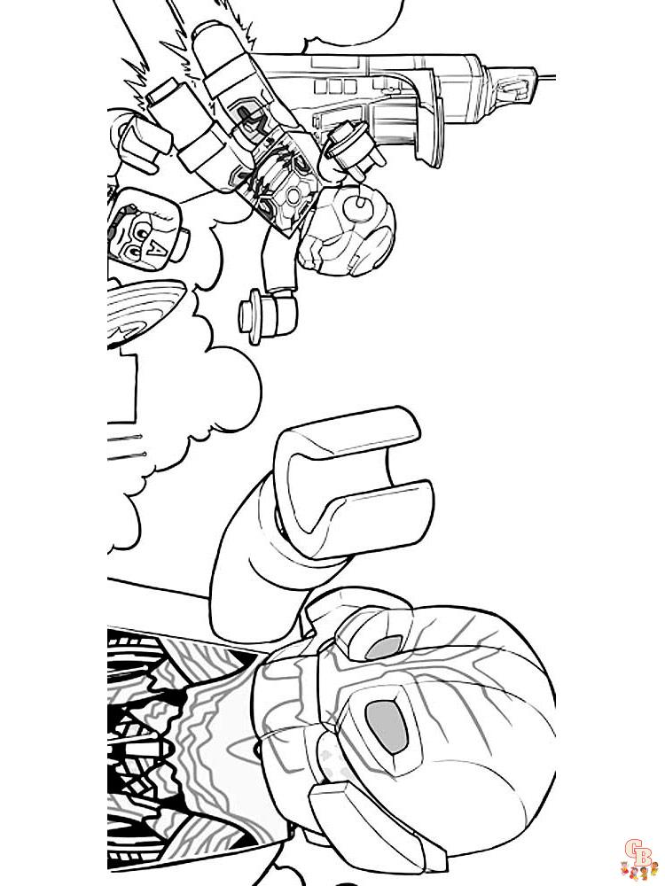 Lego Avengers Coloring Pages 22
