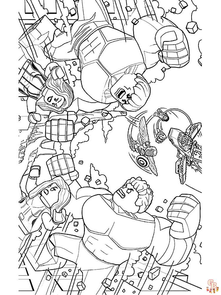 Lego Avengers Coloring Pages 24