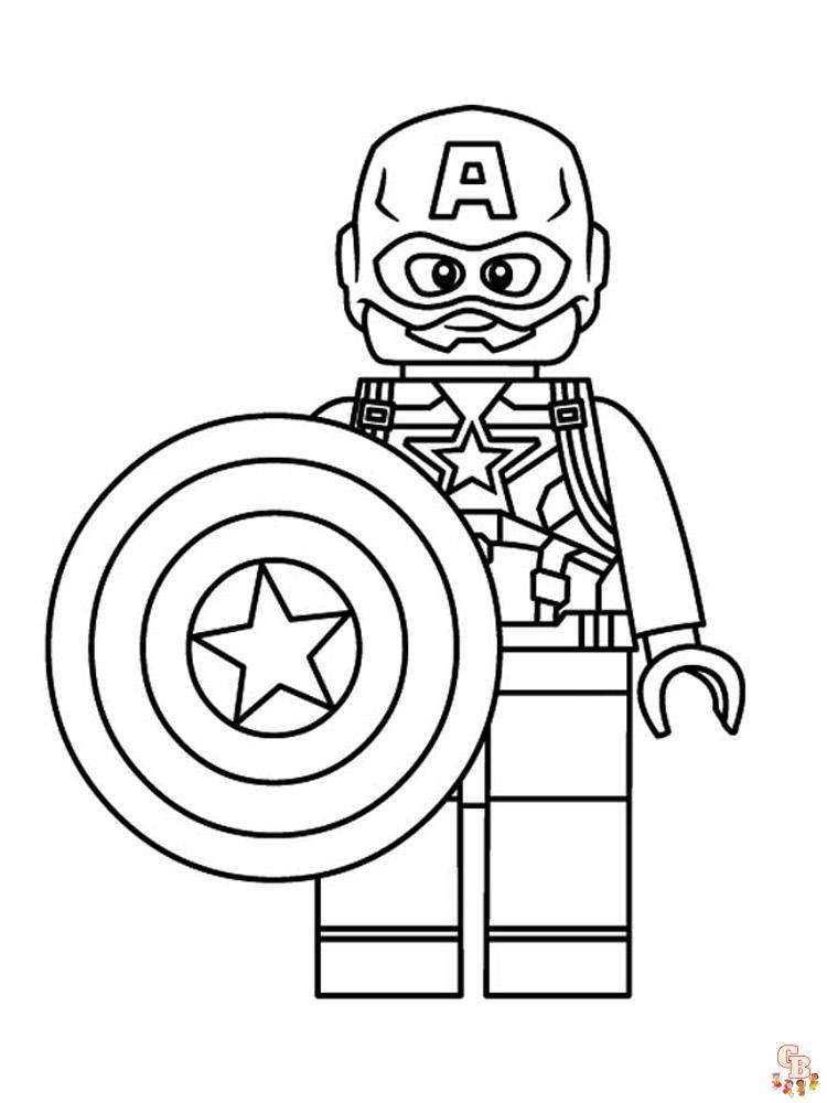 Lego Avengers Coloring Pages 3