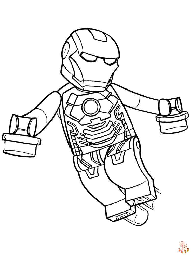 Lego Avengers Coloring Pages 4