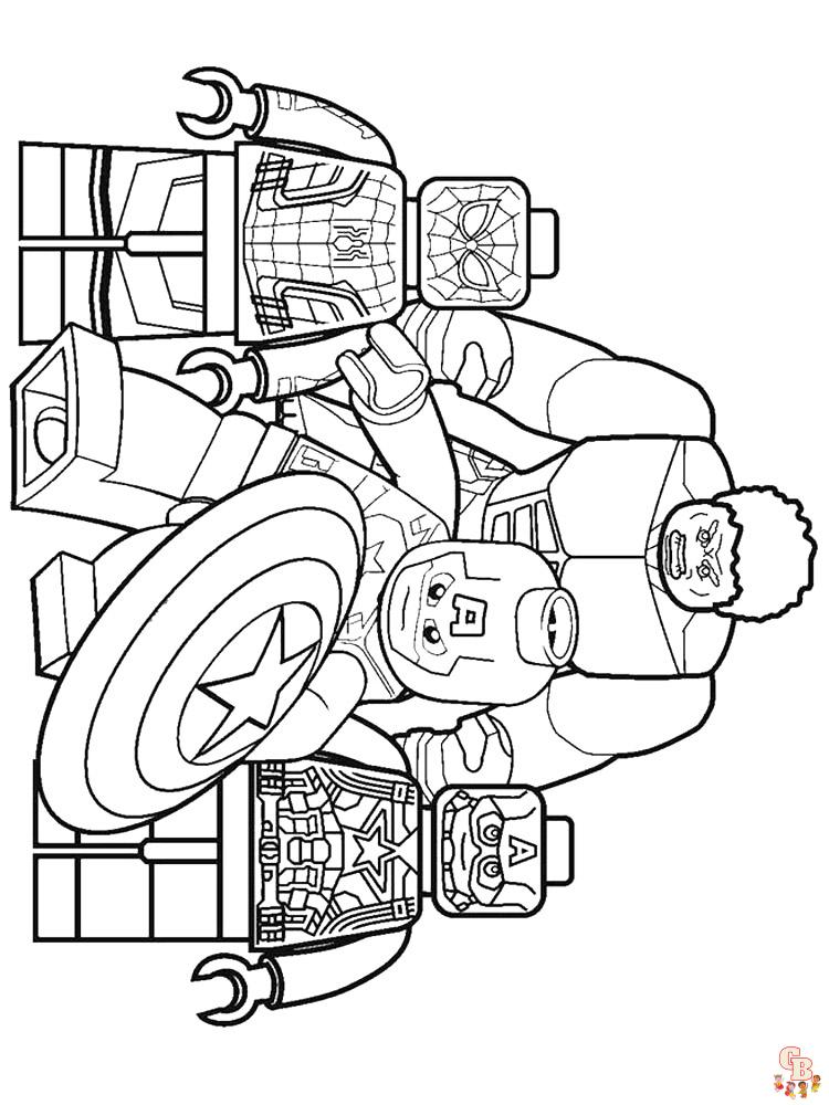 Lego Avengers Coloring Pages 5