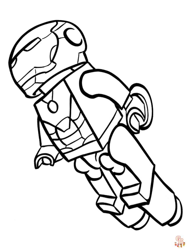 Lego Avengers Coloring Pages 7