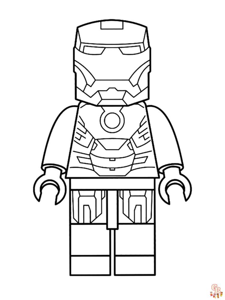 Lego Avengers Coloring Pages 8