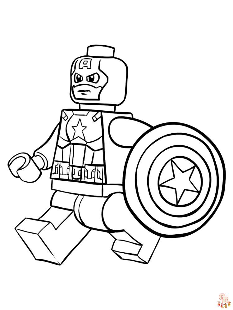 Lego Avengers Coloring Pages 9