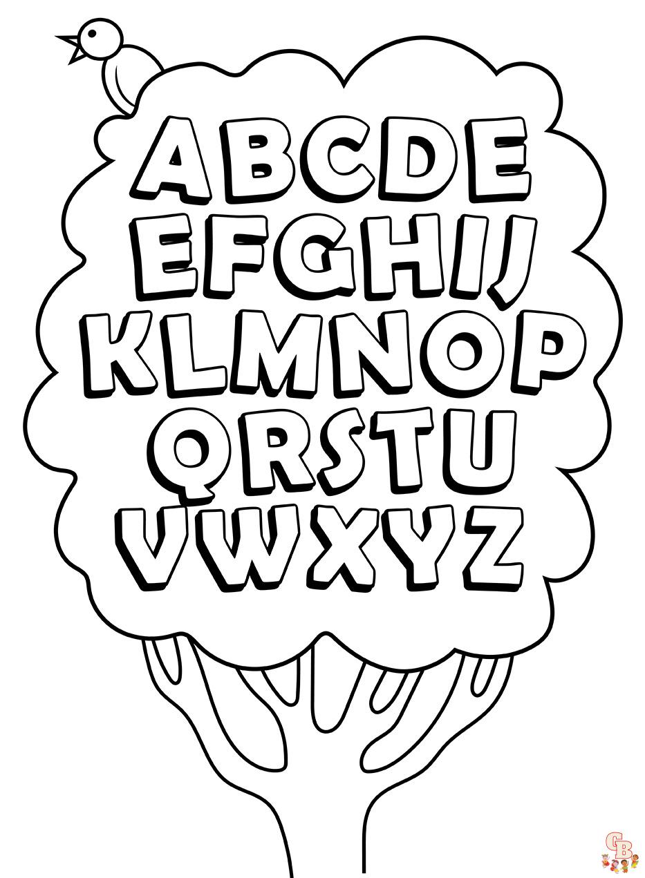 Letter Coloring Pages 2