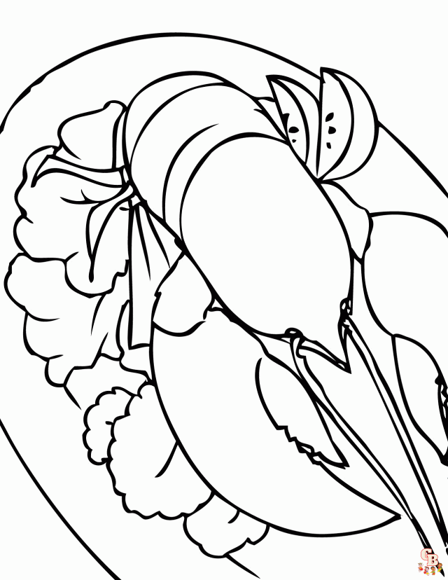 Lobster Coloring Pages 1