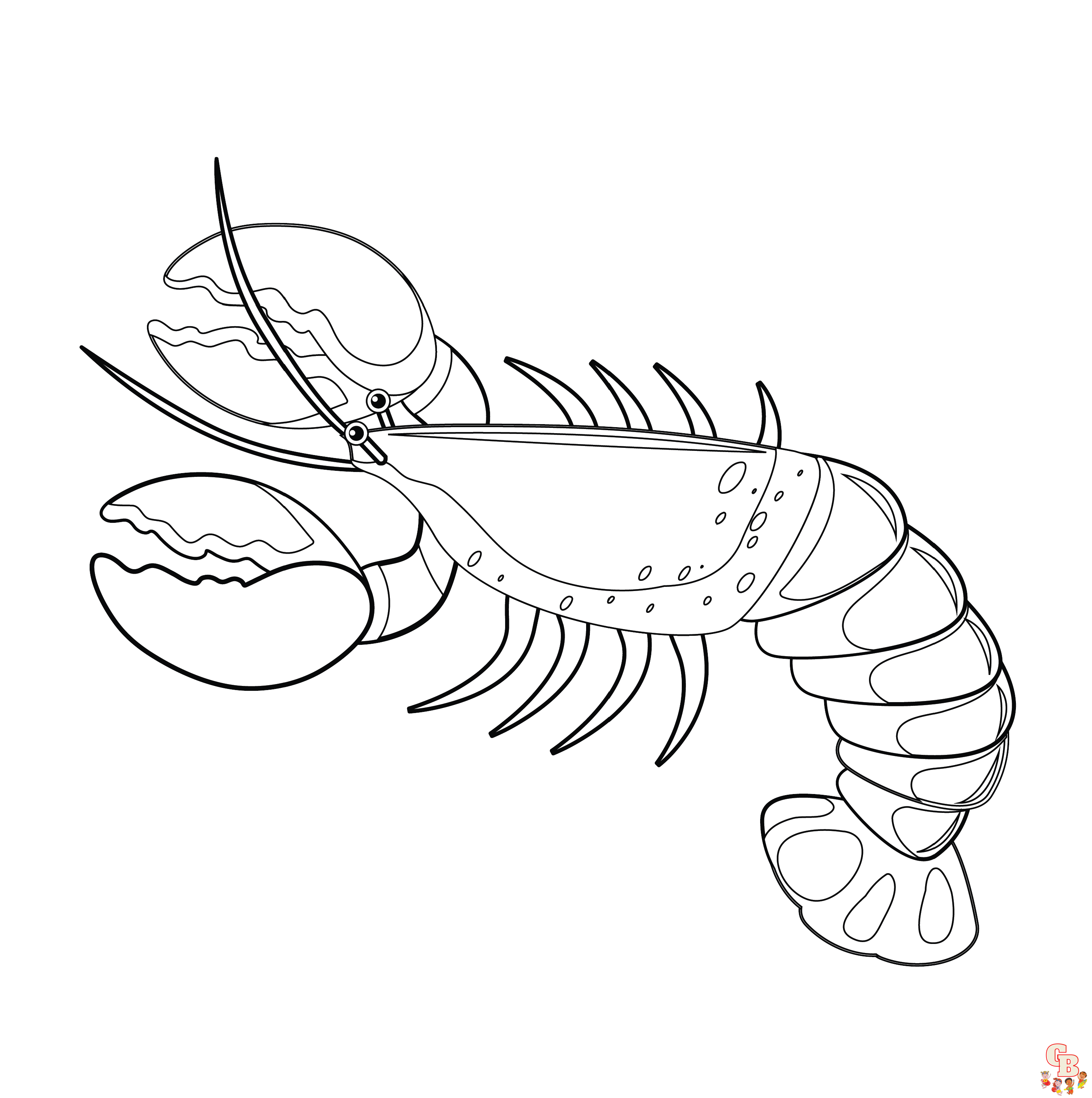 Lobster Coloring Pages 2