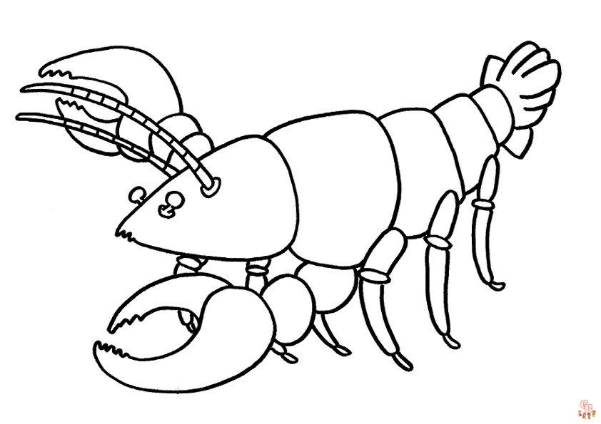 Lobster Coloring Pages 3