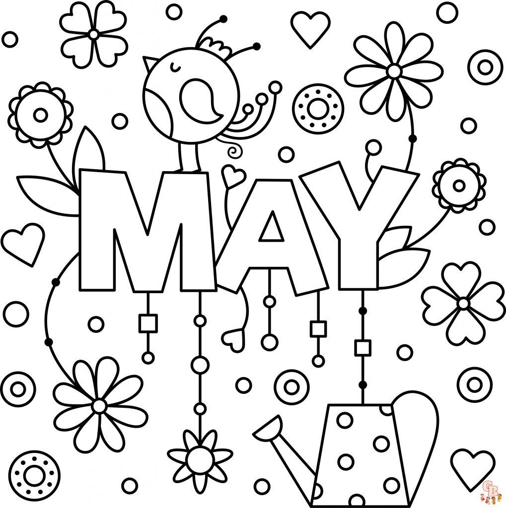 May Coloring Pages 1