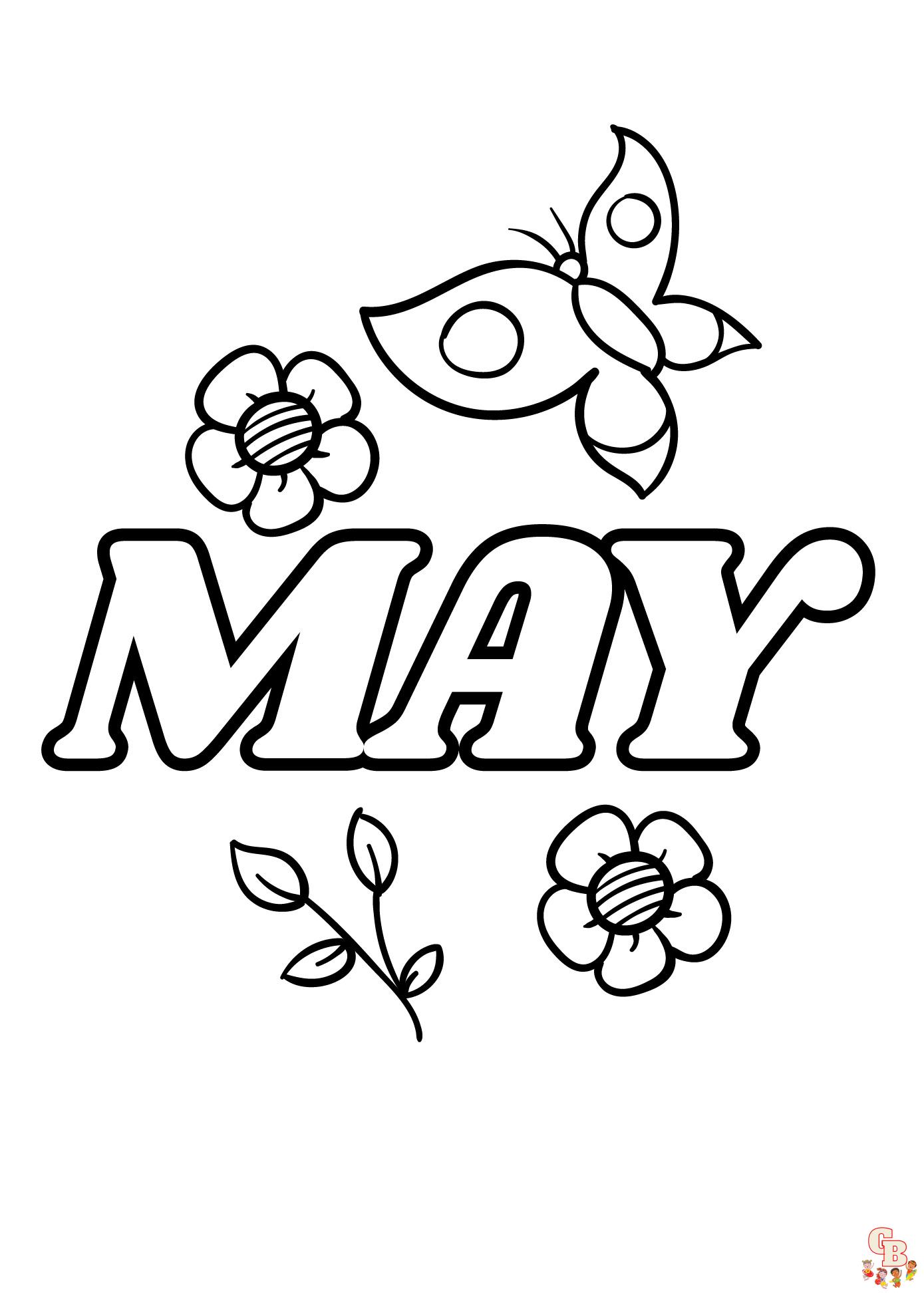 May Coloring Pages 4