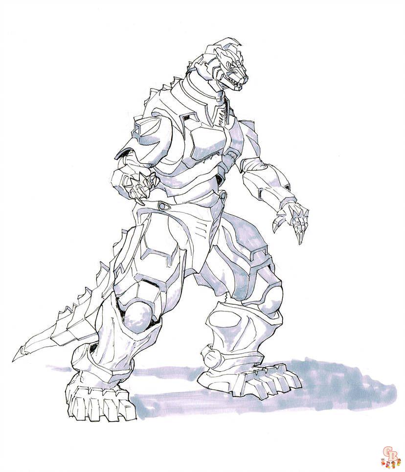 Mechagodzilla Coloring Pages 3