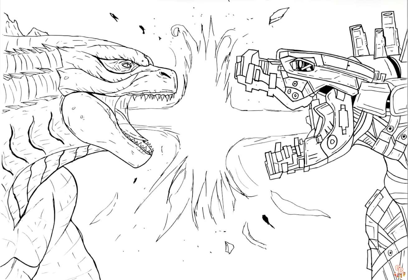 Mechagodzilla Coloring Pages 5