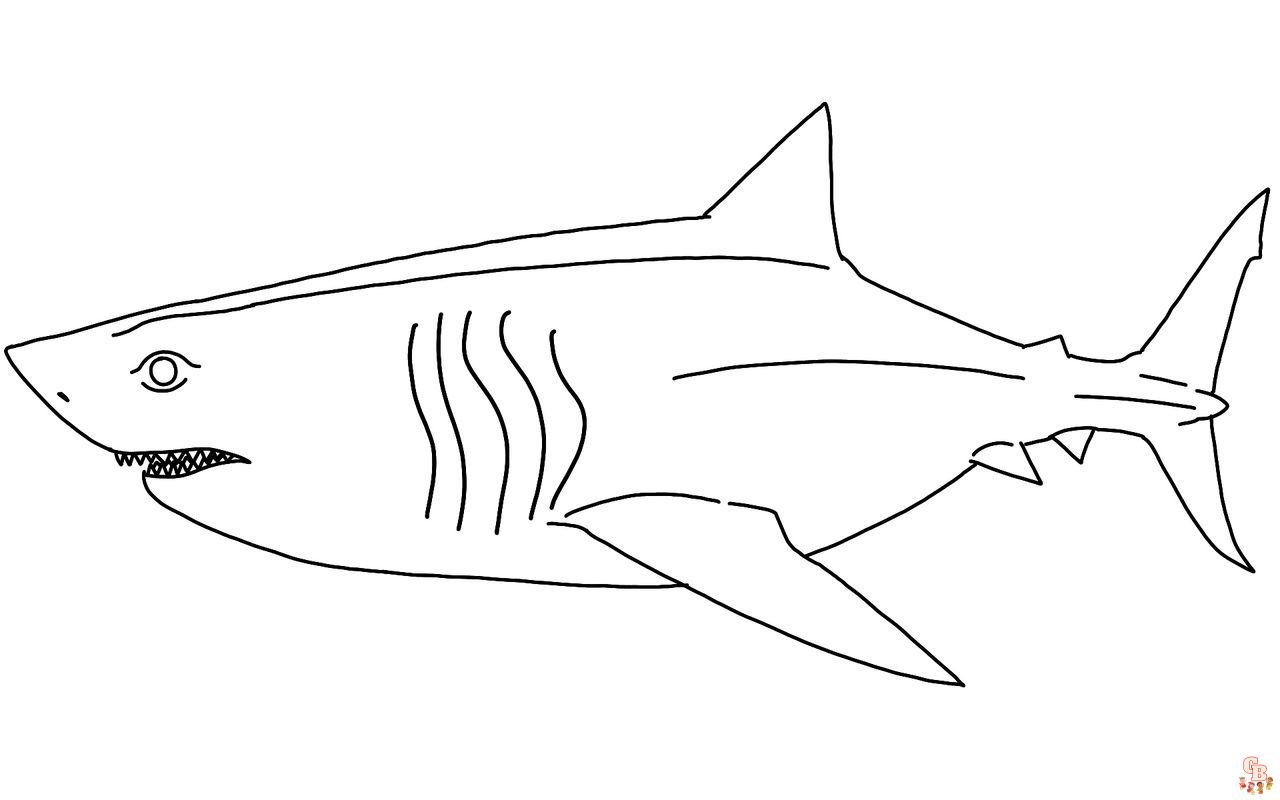 Megalodon Coloring Pages 1