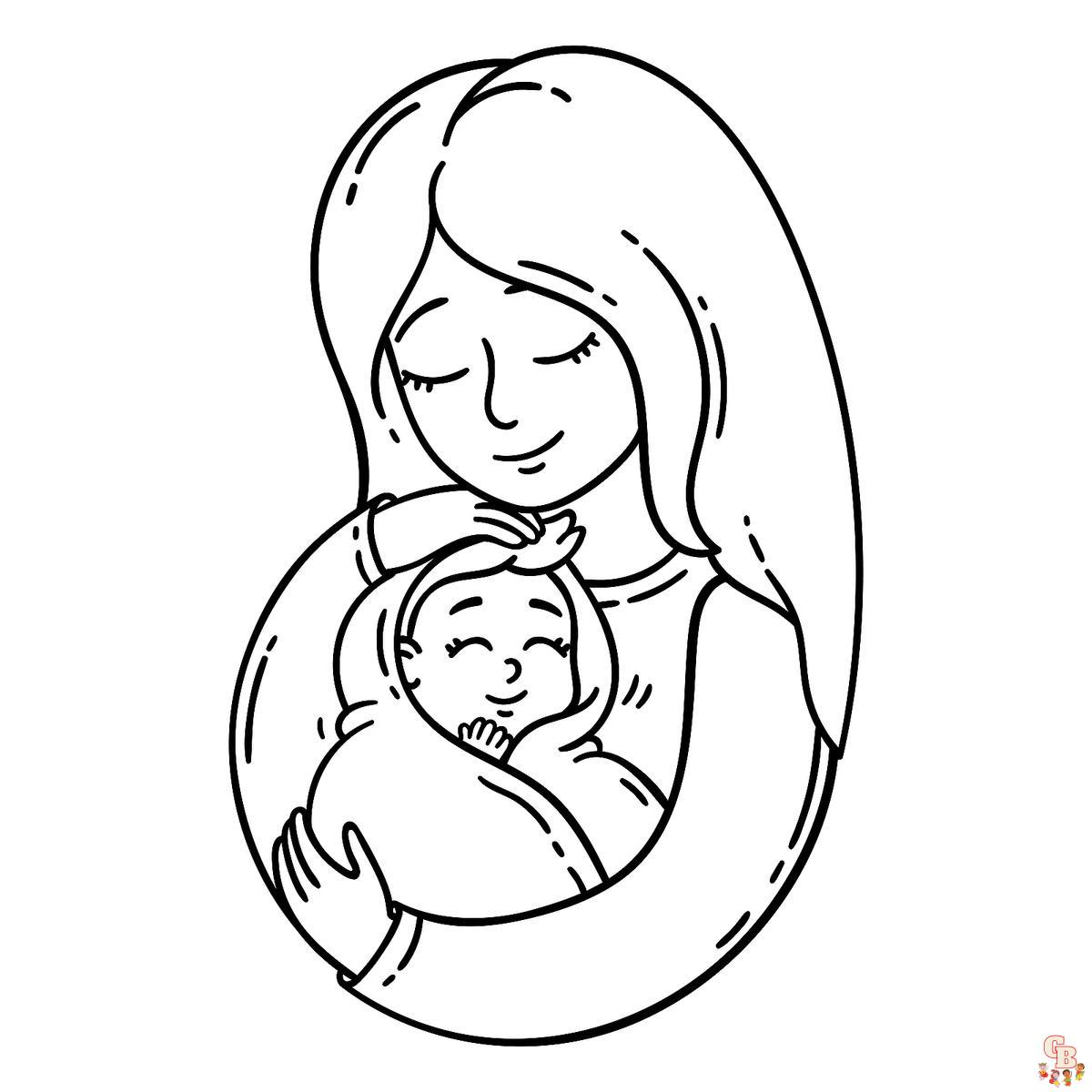 Mommy Coloring Pages 5