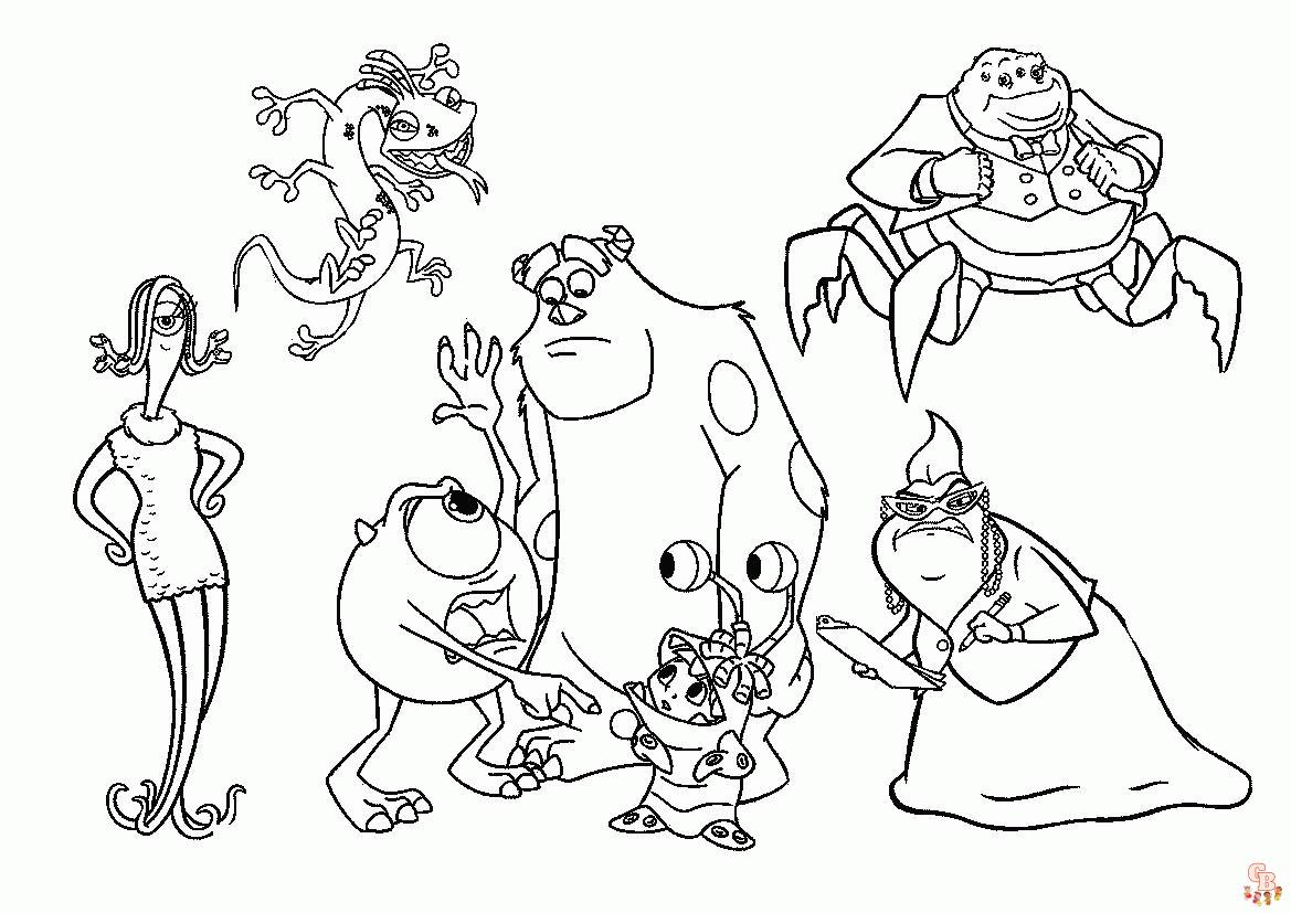 Monsters Inc Coloring Pages