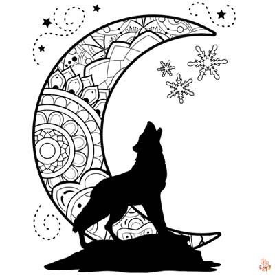 Moon Coloring Pages 1