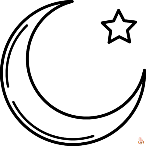 Moon Coloring Pages 2