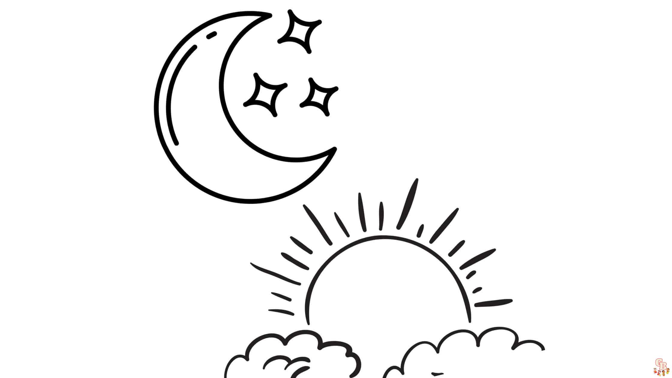 Moon Coloring Pages 5