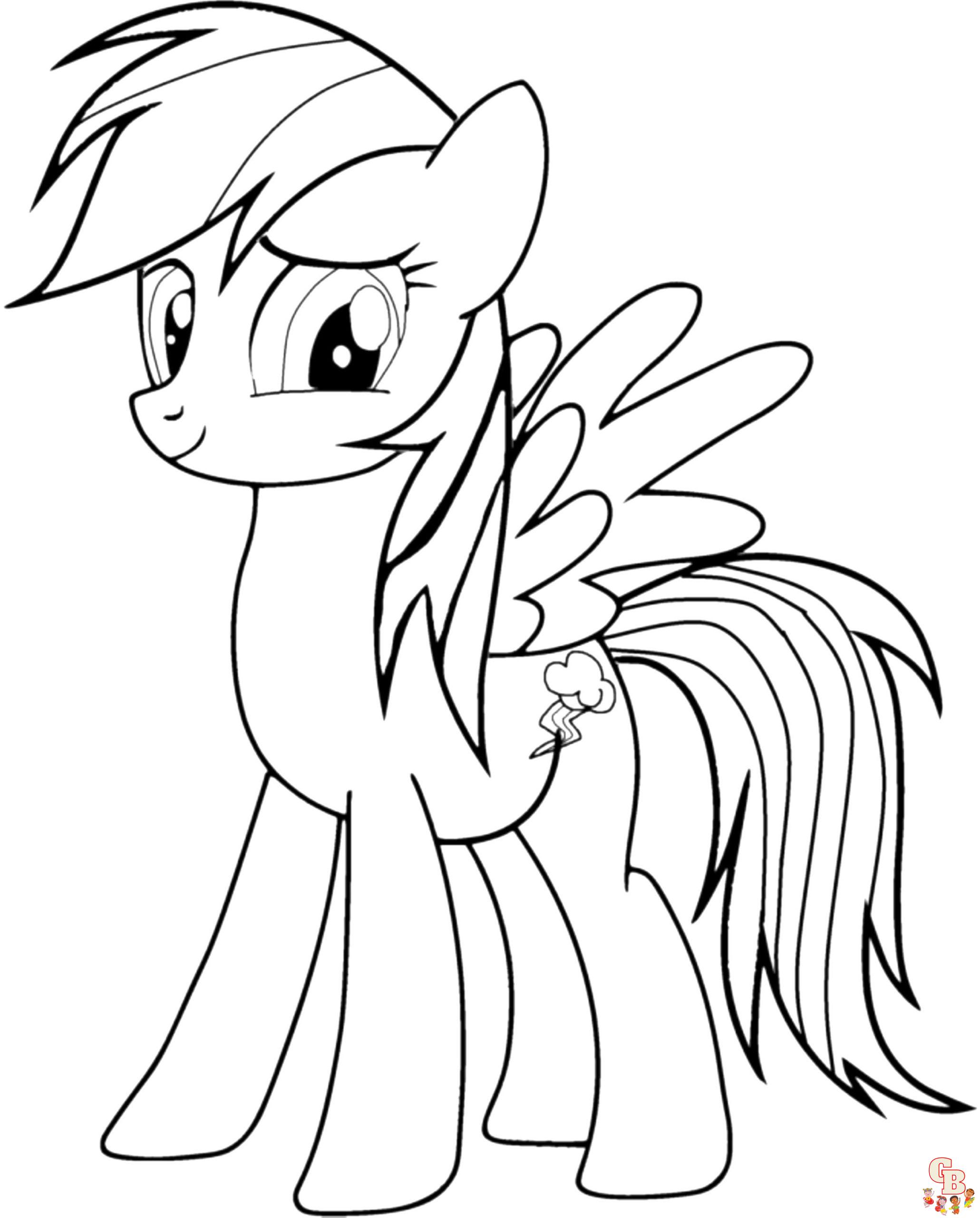 My Little Pony Rainbow Dash Coloring Pages 05