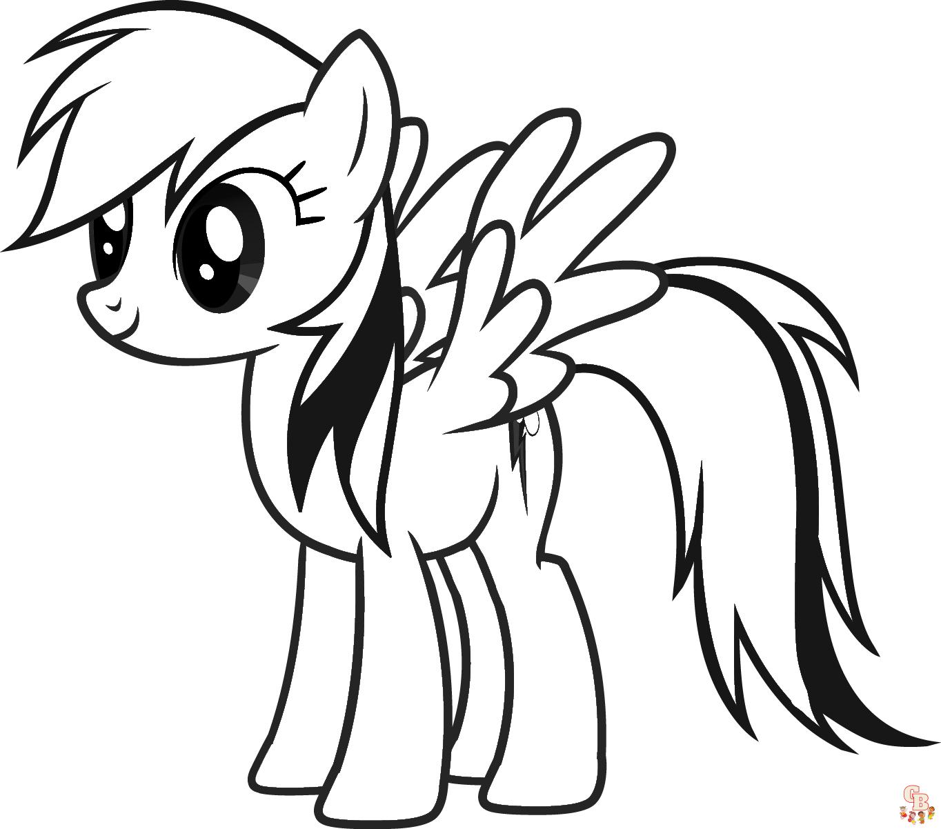 My Little Pony Rainbow Dash Coloring Pages 06