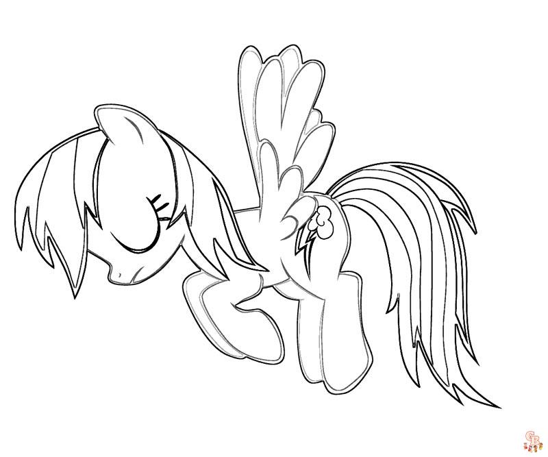 My Little Pony Rainbow Dash Coloring Pages 08