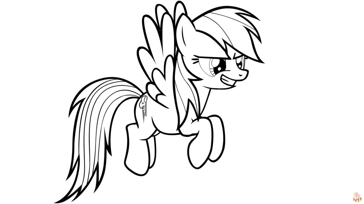 My Little Pony Rainbow Dash Coloring Pages 09