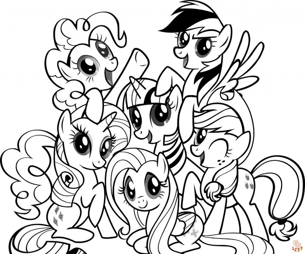 My Little Pony Rainbow Dash Coloring Pages 11