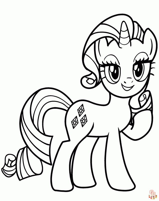 My Little Pony Rarity Coloring Pages12