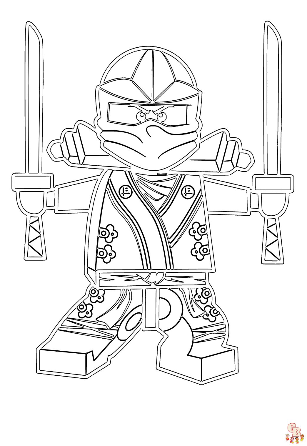 Ninjago Kai Coloring Pages 1