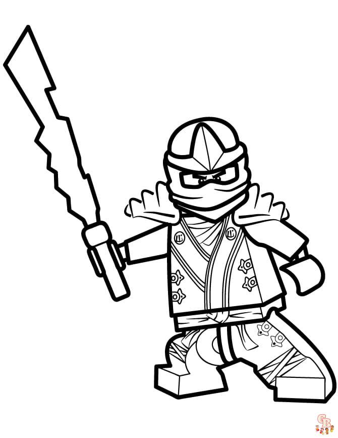 Ninjago Kai Coloring Pages 2