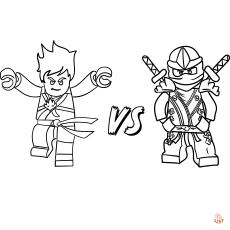 Ninjago Kai Coloring Pages 3