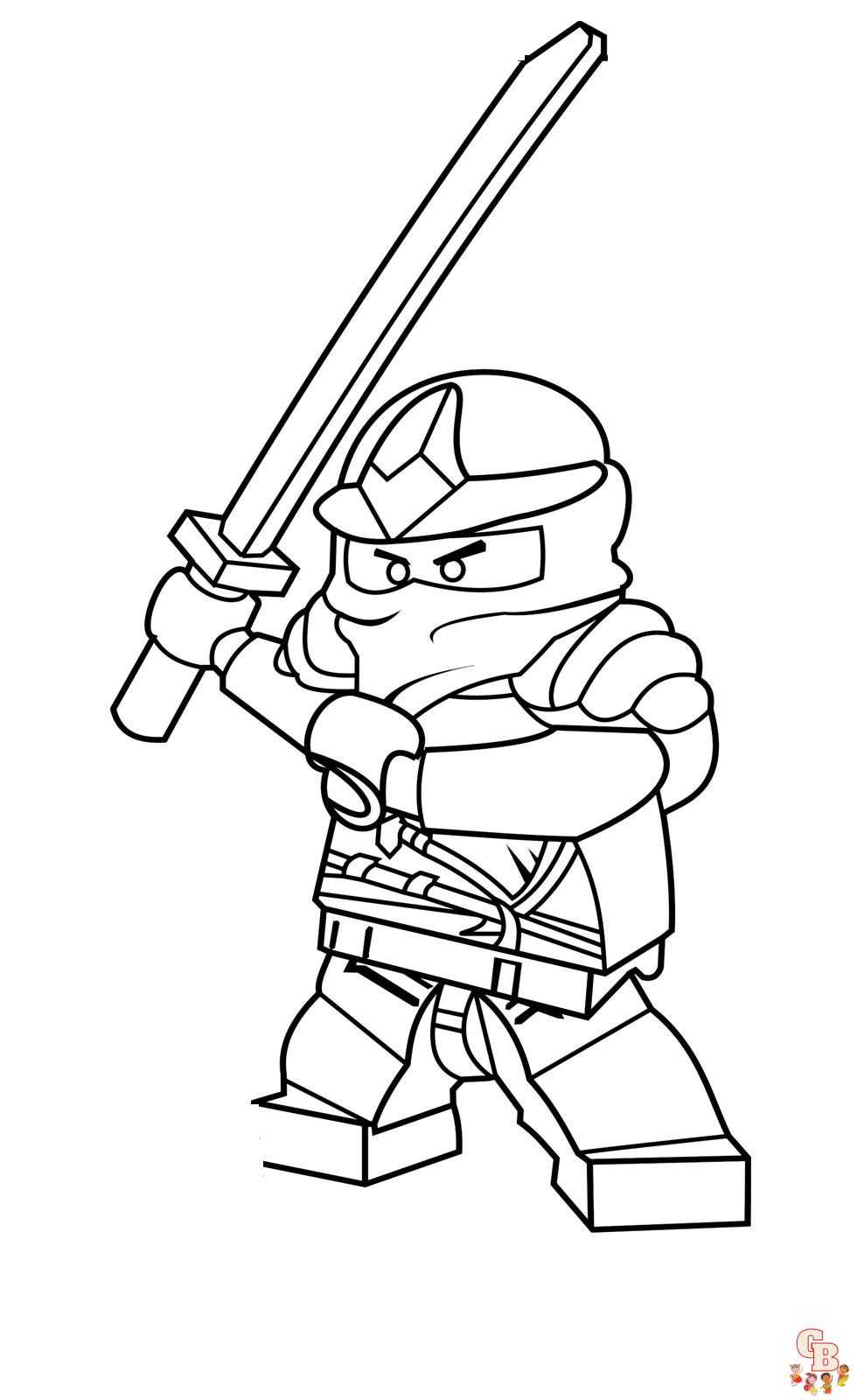 Ninjago Kai Coloring Pages 4