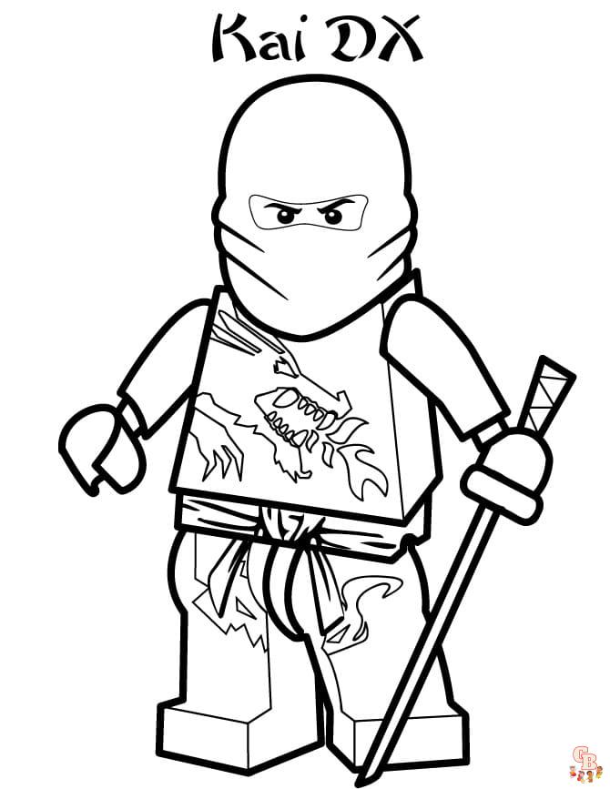 Ninjago Kai Coloring Pages 5