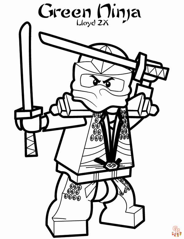 Ninjago Lloyd Coloring Pages 1