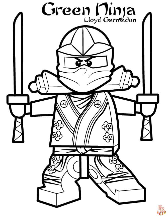 Ninjago Lloyd Coloring Pages 4