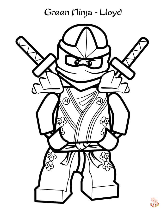 Ninjago Lloyd Coloring Pages 7