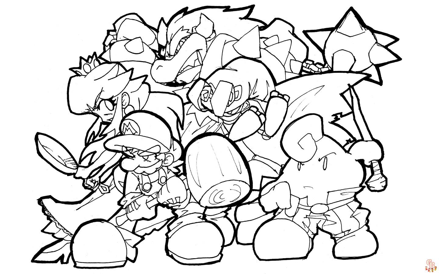 Nintendo Coloring Pages 10