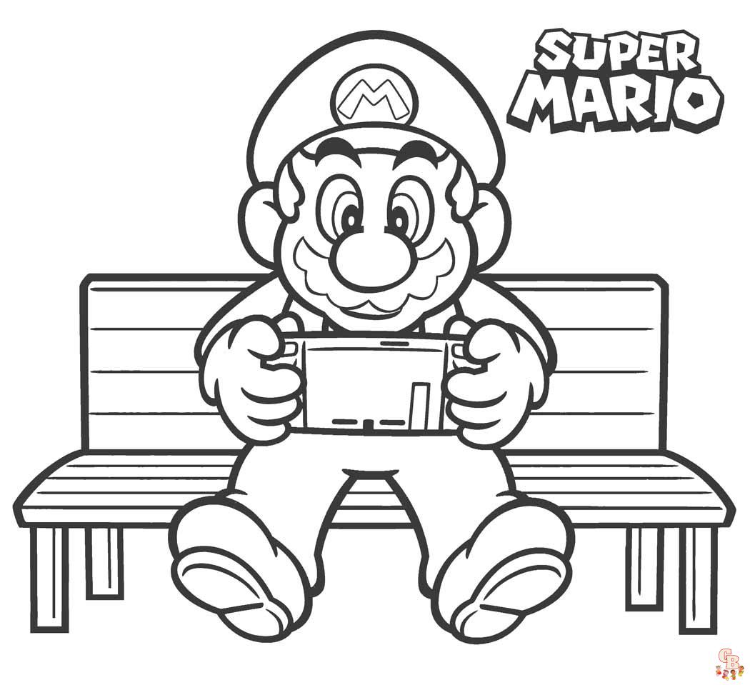 Nintendo Coloring Pages 9