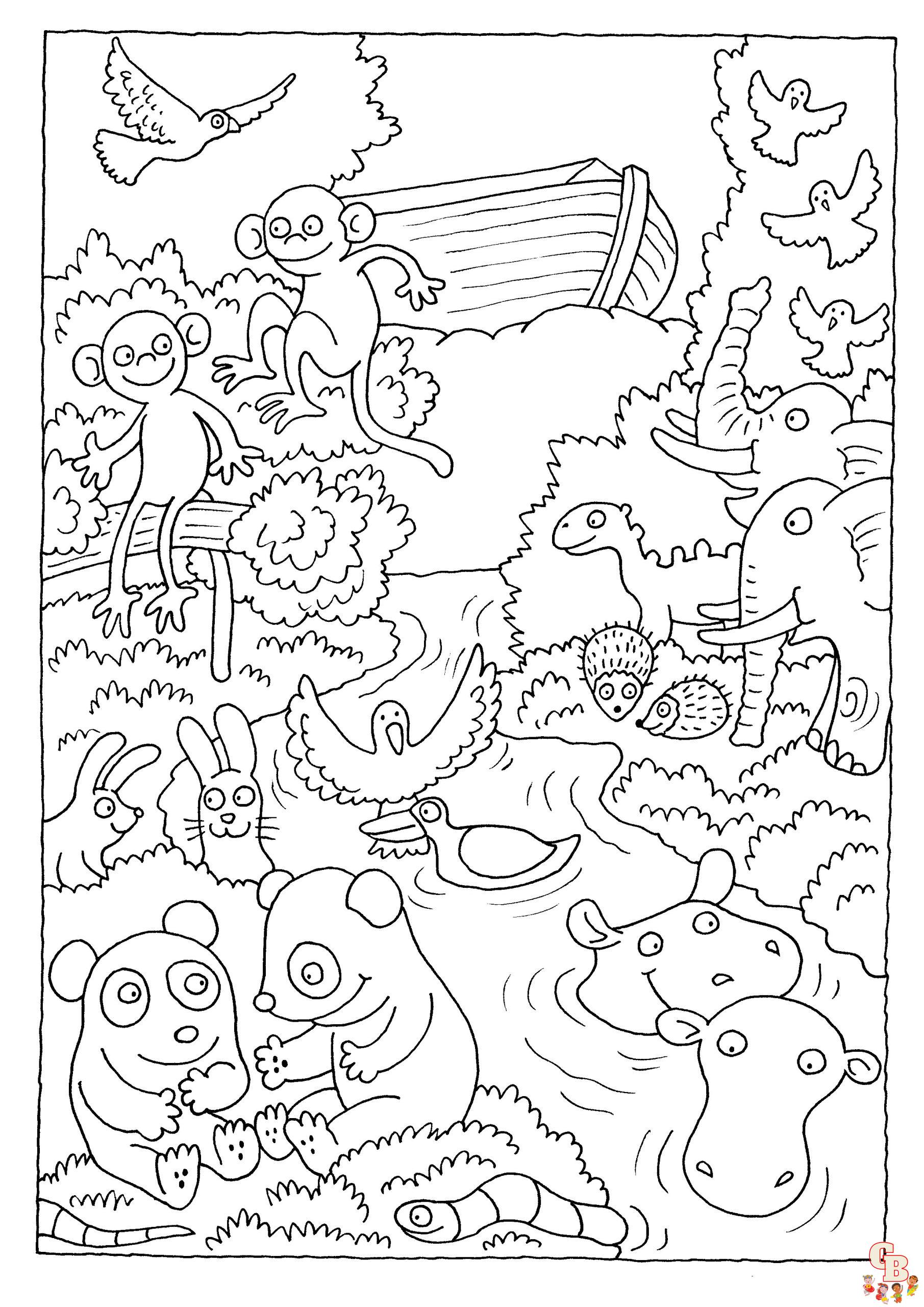 Noahs Ark Animals Coloring Pages 5