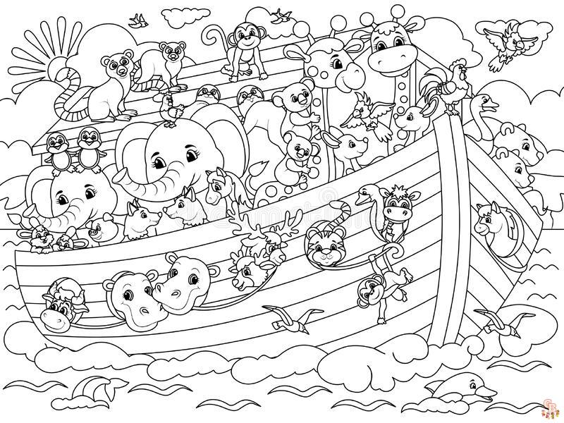 Noahs Ark Coloring Pages 1