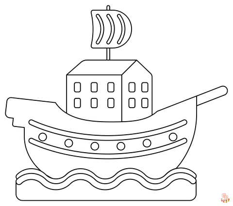 Noahs Ark Coloring Pages 1