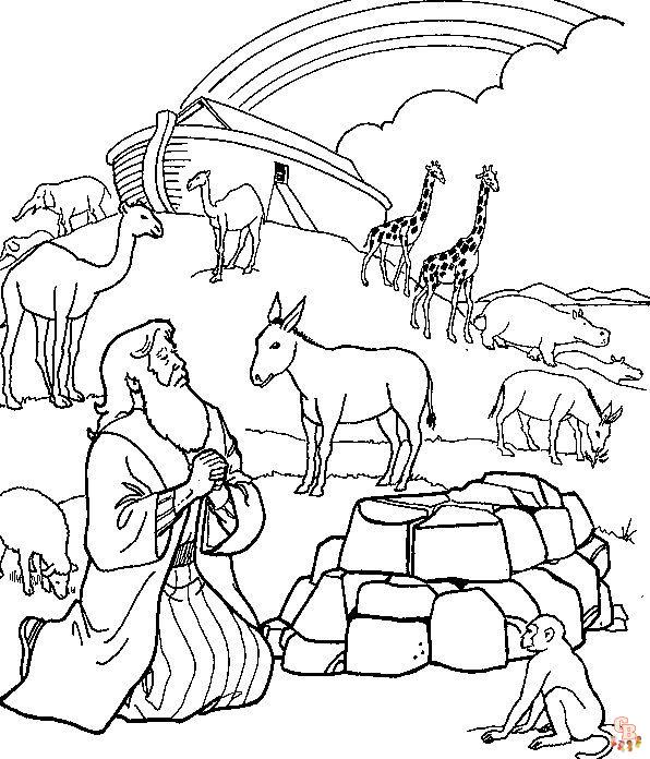 Noahs Ark Coloring Pages 2