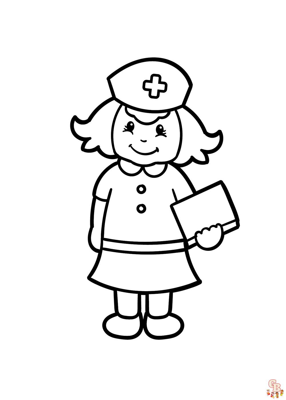 Nurse Coloring Pages 2