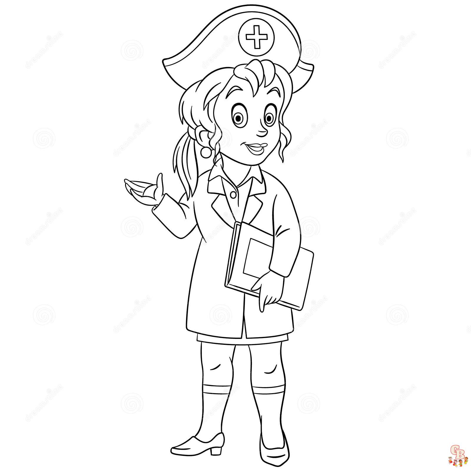 Nurse Coloring Pages 4