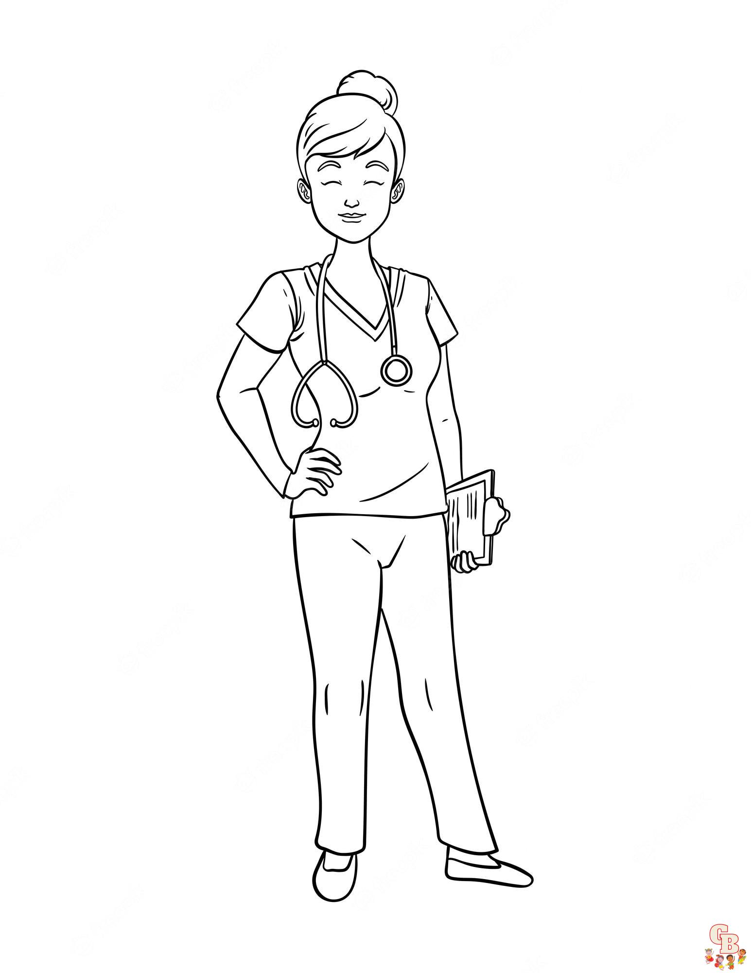 Nurse Coloring Pages 5