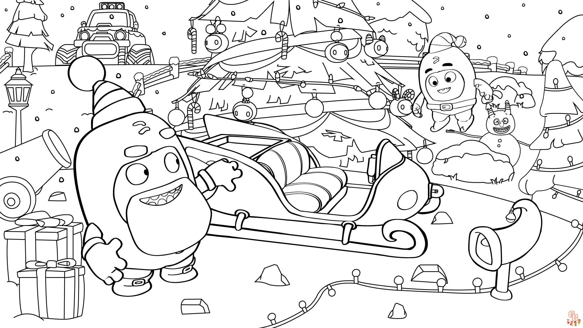 Oddbods Coloring Pages 6