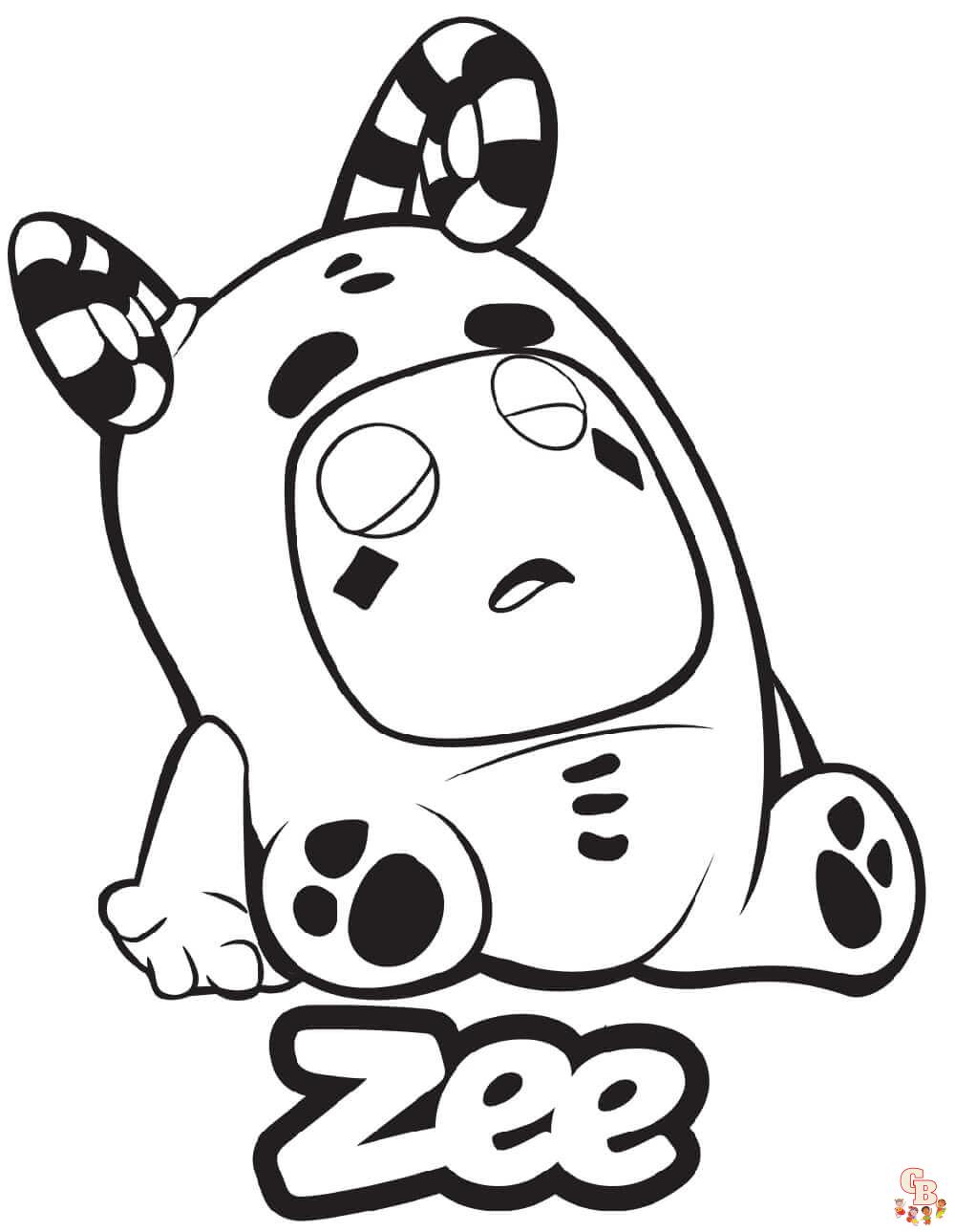 Oddbods Coloring Pages 9