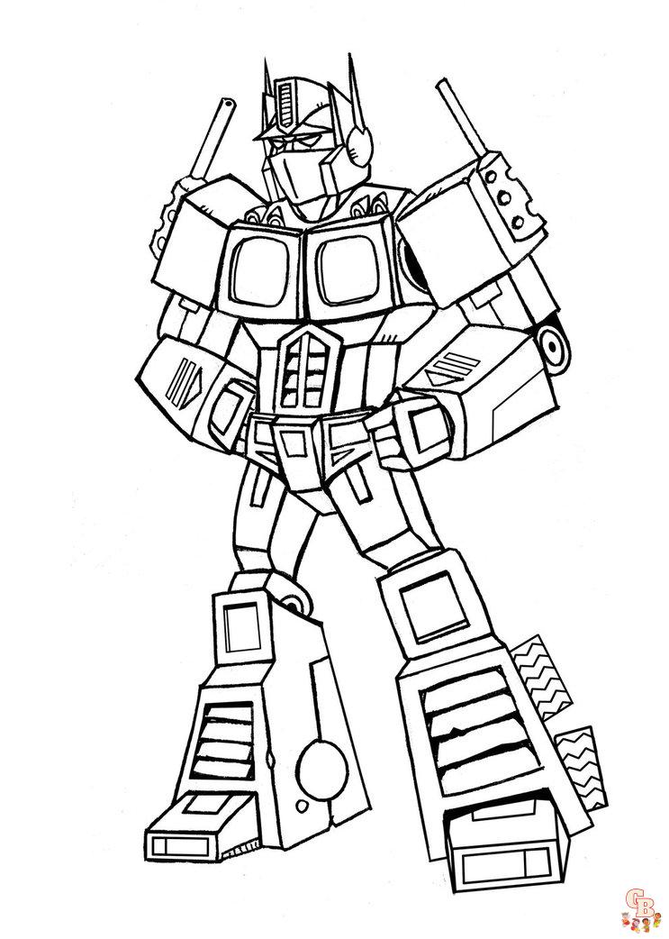 Optimus Prime Coloring Pages 1