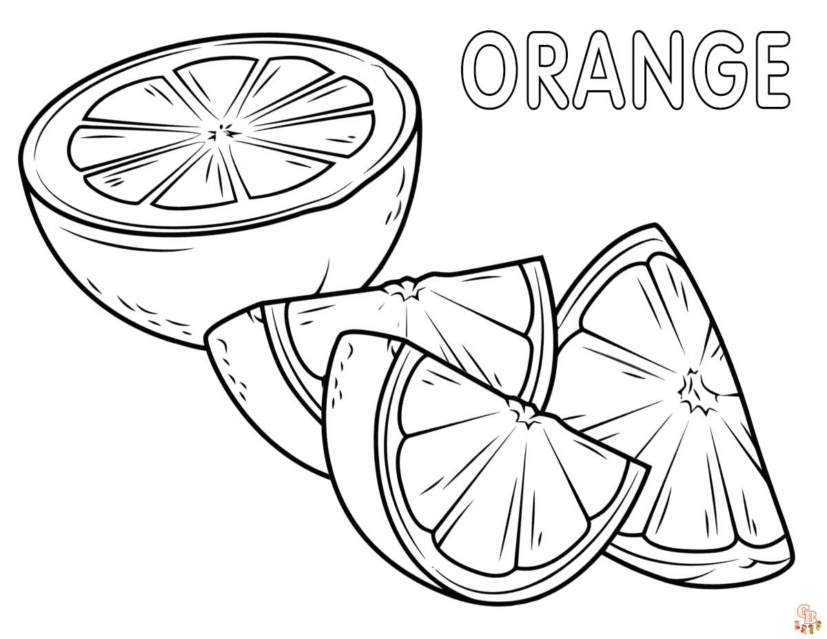 Orange Coloring Pages 1 1